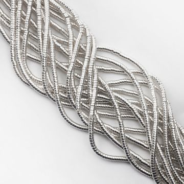 Hematyt krążek płaski light silver 4x2mm