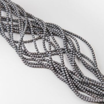 Hematyt przekładka kwiatek natural mat 4x3,8mm