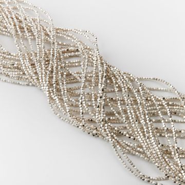 Hematyt kostka ścięta light silver mat 2mm