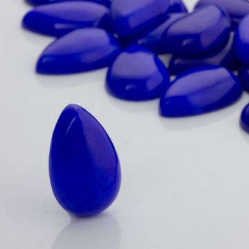 Jadeit kaboszon łezka niebieska 30x20mm Jadeit kaboszon łezka niebieska 30x20mm
