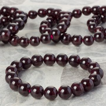 Bransoletka z kulek granatu 23cm