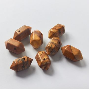 Jaspis krajobrazowy zawieszka grot 30mm