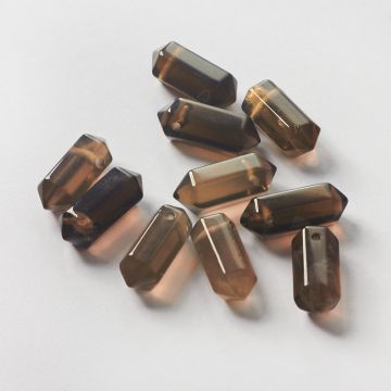 Kryształ górski dymny zawieszka grot 19-22mm