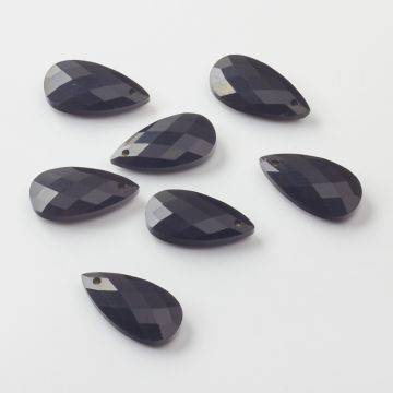 Onyks syntetyczny zawieszka łezka fasetowana 25mm
