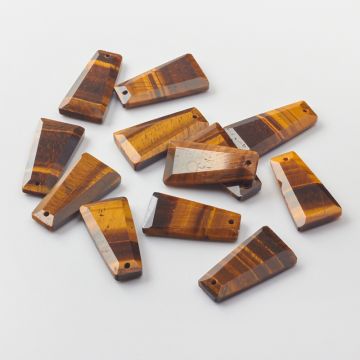 Tygrysie oko zawieszka trapez fasetowany 24-26mm