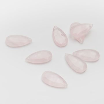 Kryształ górski łezka fasetowana zawieszka 25x13mm