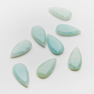 Amazonit łezka fasetowana zawieszka 25x13mm