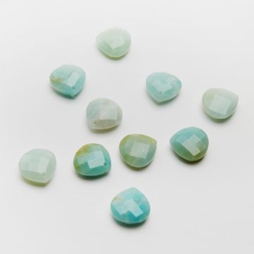 Amazonit łezka fasetowana zawieszka 16x16mm