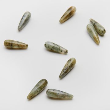 Labradoryt kropla gładka zawieszka 23,5x7,5mm