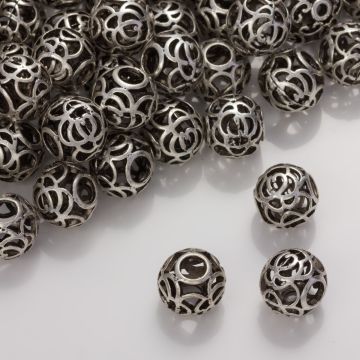 Koralik z wyciętym wzorkiem 11mm Koralik z wyciętym wzorkiem 11mm