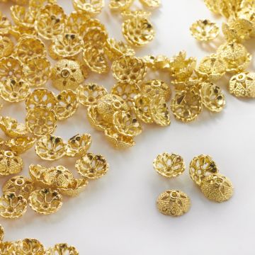 Metalowa czapeczka ozdobna 8mm