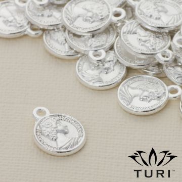 Zawieszka Elżbieta II Australia 1981 w srebrnym kolorze 12mm