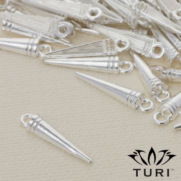 Zawieszka szpikulec w srebrnym kolorze 20.5x4.5m