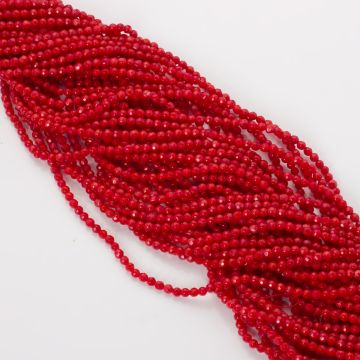 Koral kulka fasetowana 2,5mm