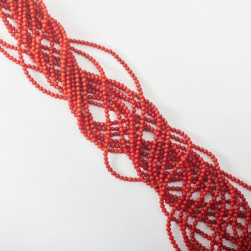 Koral czerwony kulka gładka 2,5mm Koral czerwony kulka gładka 2,5mm