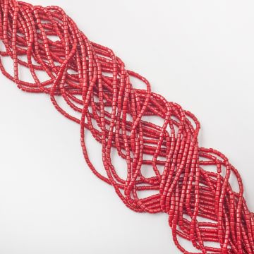 Koral czerwony walec gładki 2,5x2,5mm Koral czerwony walec gładki 2,5x2,5mm