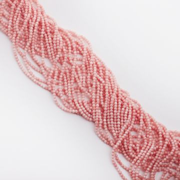 Koral różowy kulka gładka 2,5mm
