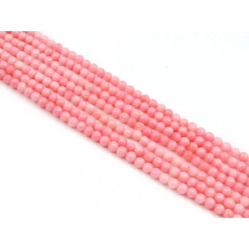 Koral różowy kulka 4mm Koral różowy kulka 4mm