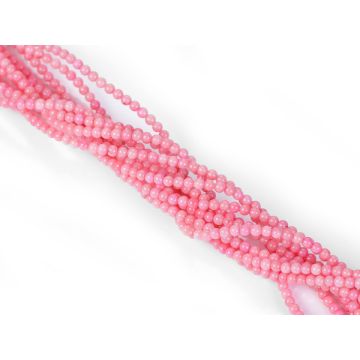 Różowy koral bambusowy kulka 2-3mm Różowy koral bambusowy kulka 2-3mm