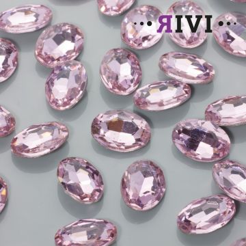 Kaboszon kryształowy rose 13x18mm