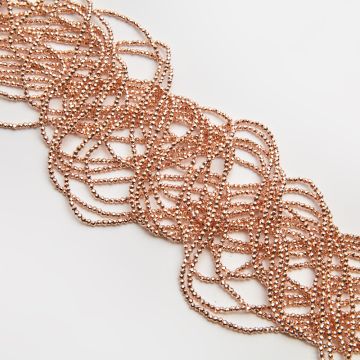 Kryształki kulki fasetowane rose gold 2mm