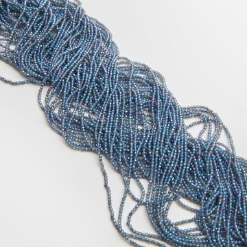 Kryształki kulki fasetowane blue shade AB 2,5mm