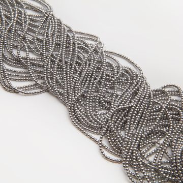 Kryształki kulki gładkie silver 2,5mm