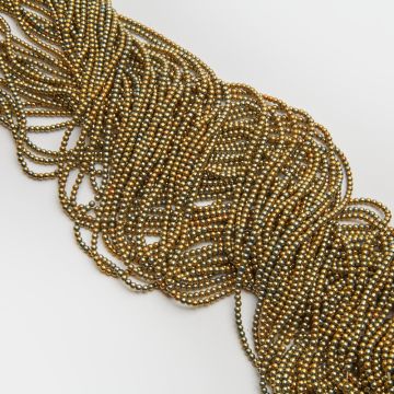 Kryształki kulki gładkie bronze 2,5mm