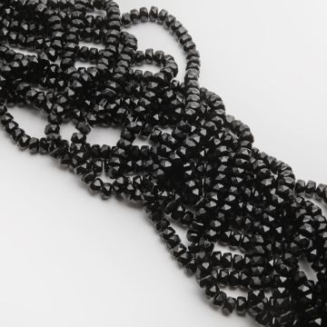 Kryształki oponki fasetowane jet 5x7,5mm