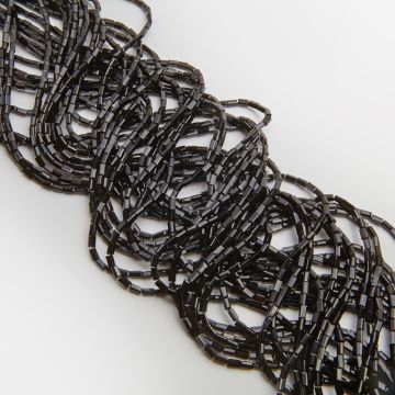 Kryształki słupki fasetowane jet 2,5x4,5mm