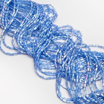 Kryształki słupki fasetowane blue topaz AB 2,5x4,5mm