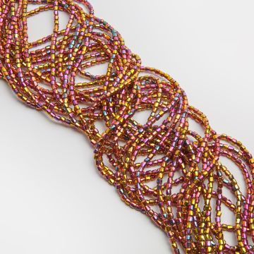 Kryształki walce fasetowane fire red 3,5x4mm