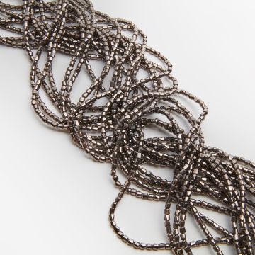 Kryształki walce fasetowane hematite 3,5x4mm