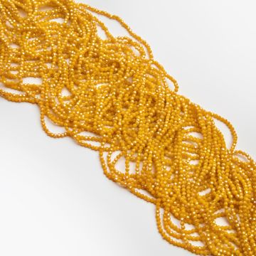 Kryształki kulki fasetowane sunny yellow 3mm