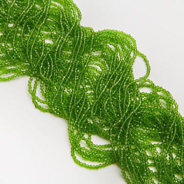 Kryształki kulki fasetowane green 3mm