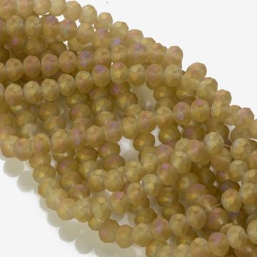 Kryształki oponki matowe golden shade 6x8mm