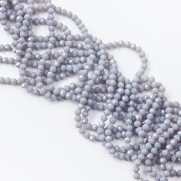 Kryształki kulki fasetowane 32 cuts grey  6mm