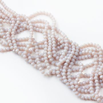 Kryształki oponki fasetowane grey 5x6mm