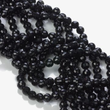 Kryształki kulki fasetowane 96 cuts jet 6mm