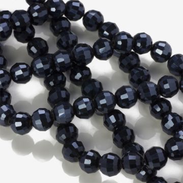 Kryształki kulki 96 cutts blue hematite 10mm