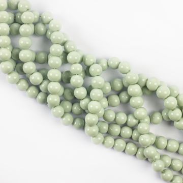 Koraliki szklane powlekane pistacjowe 8mm