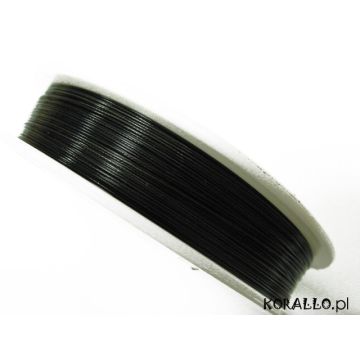 Linka stalowa powlekana 0.3mm czarna