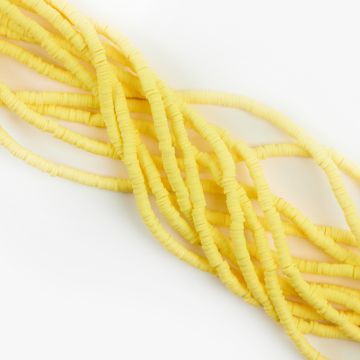 Koraliki Katsuki z modeliny żółte 4mm