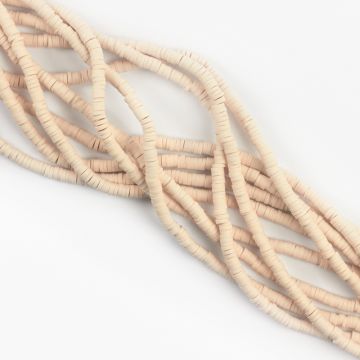 Koraliki Katsuki z modeliny kremowe 4mm