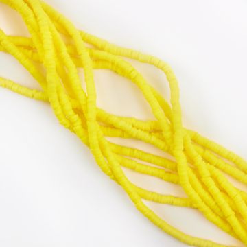 Koraliki Katsuki z modeliny żółte 4mm