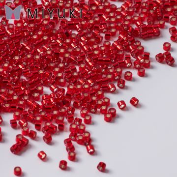 Koraliki Miyuki Delica 11/0 Silver Lined Red Dyed