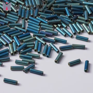 Koraliki Miyuki Bugles #2 6 mm Matte Metallic Patina Iris