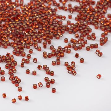 Koraliki Miyuki Delica 11/0 Dyed Silver Lined Copper 11/0