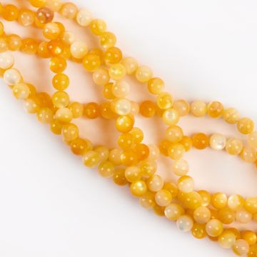 Masa perłowa złocista kulka opalizująca 6,5mm