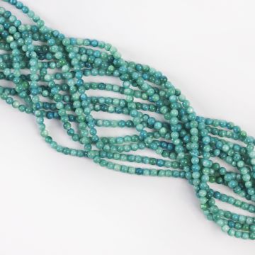 Kulka z masy perłowej turkusowa 3mm